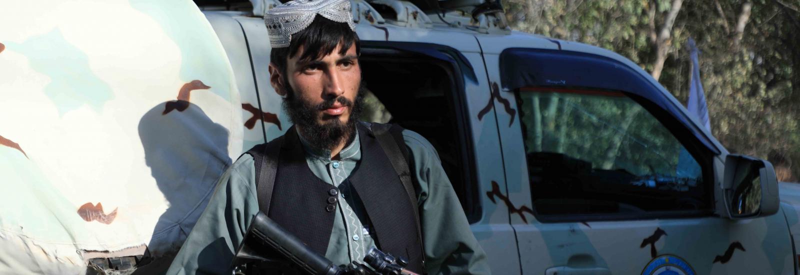 Talibã num checkpoint em Herat