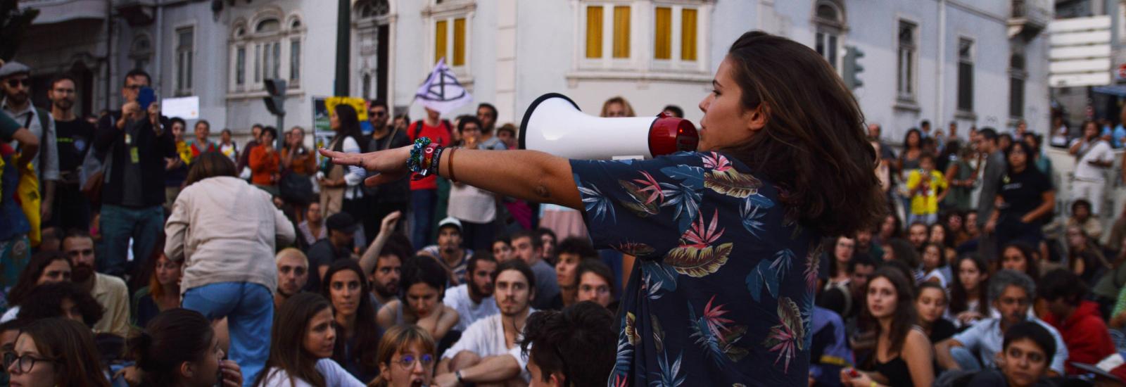 Protesto Exctition Rebellion em Lisboa
