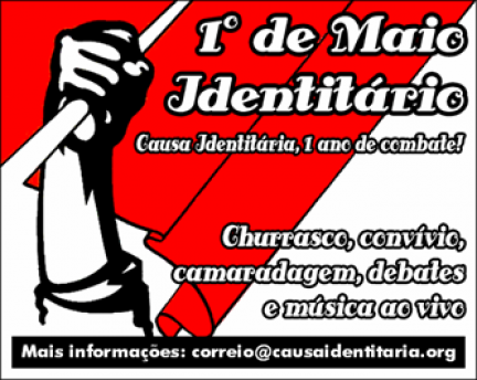 Cartaz do 1º de Maio da Causa Identitária