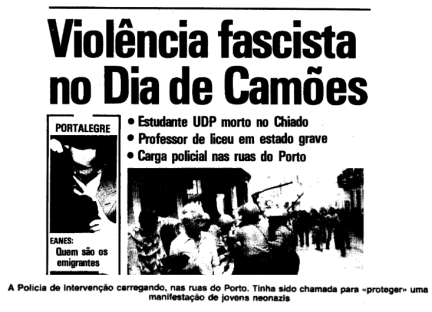 Capa Diário Lisboa 12 de junho de 1978