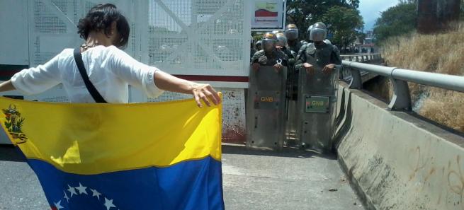 venezuelan protestor