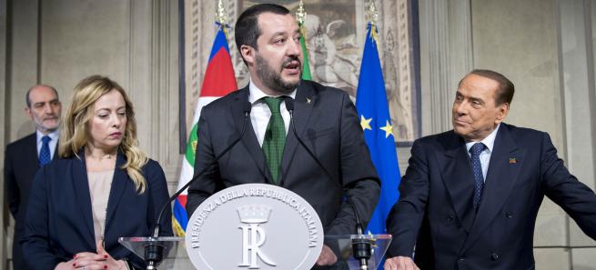 meloni salvini e berlusconi