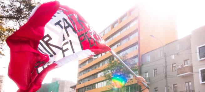 protesto em lima peru